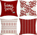 YCOLL Christmas Pillow Covers 20x20 Set of 4, Modern Sofa Throw Pillow Cover by PillowCoversExpert
