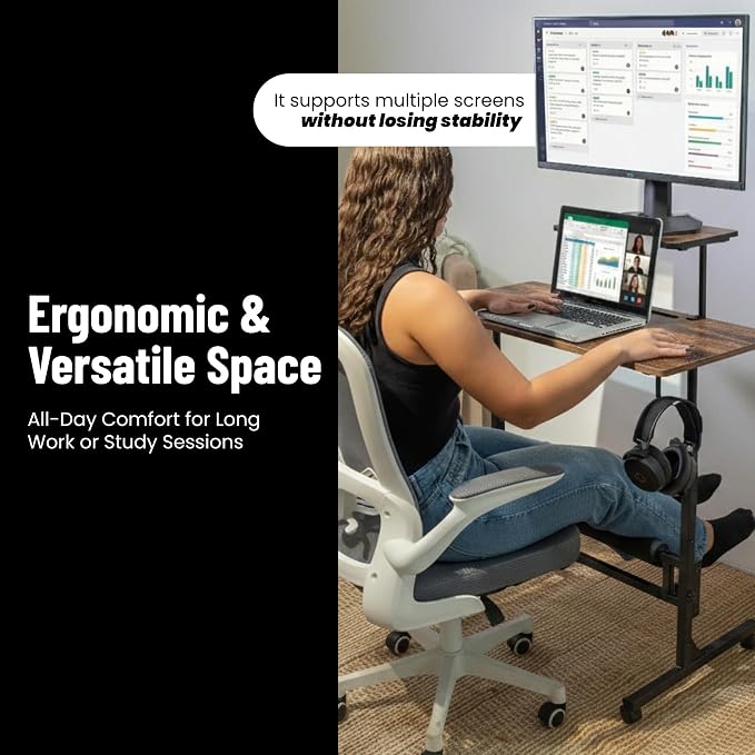 Model 2026 Adjustable Height Rolling Desk - Image 4