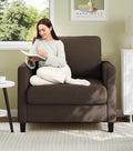 Welzona Sofa Accent Chair, Tool-Free Setup Living Room Accent Chairs, Comfy Arm by WelzonaDirect