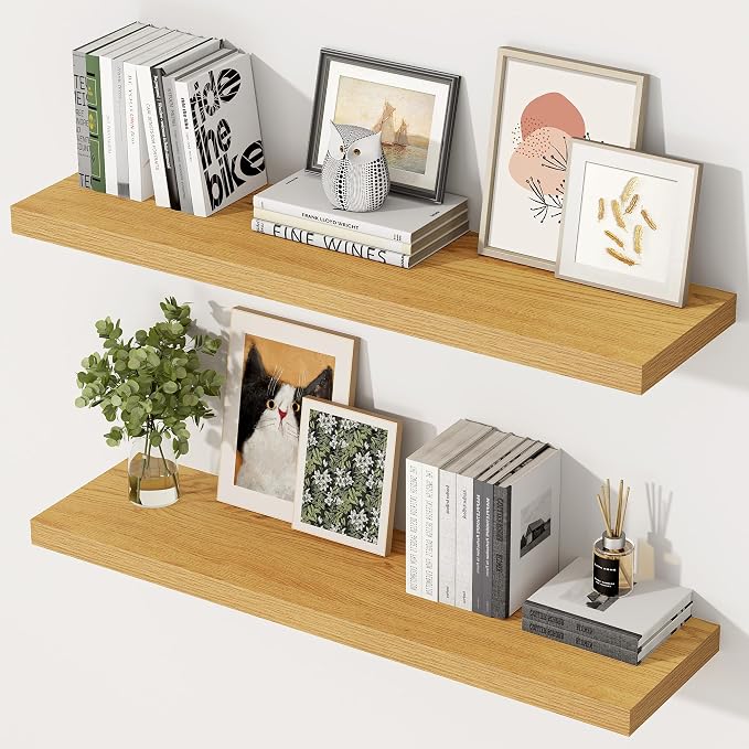 36 Inch Floating Shelves, 12 Inch Deep Floating Shelves by Unknown
