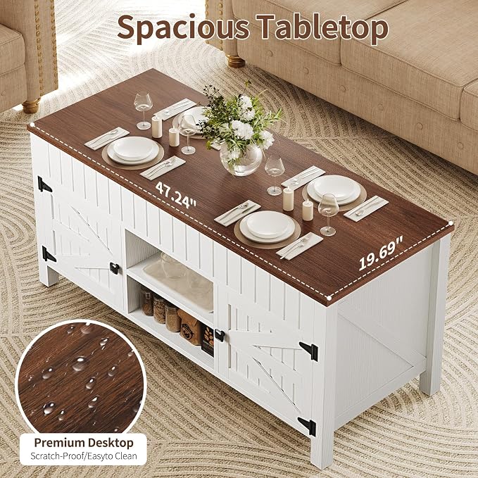 47.3“ Lift Top Coffee Table - Image 6