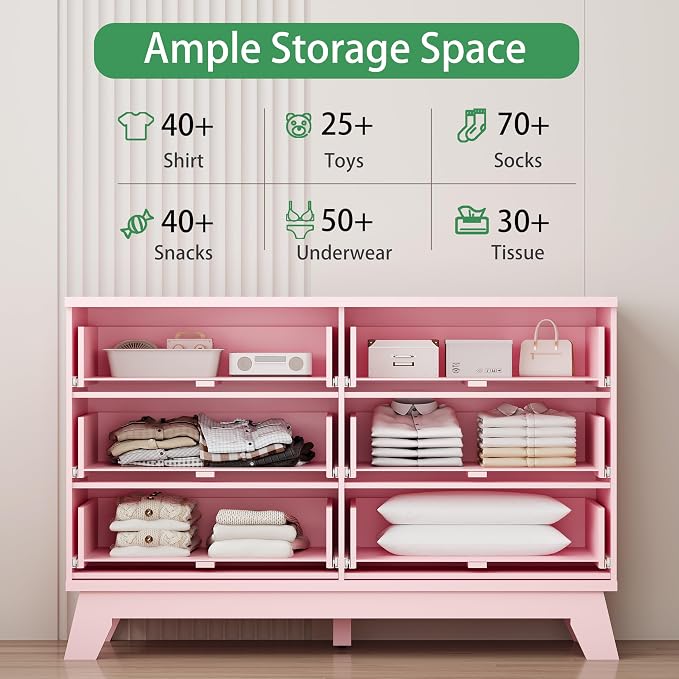 Fluted Dresser for Bedroom - Image 3
