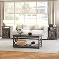 AMERLIFE 3-Piece Farmhouse Table Set Includes Coffee Table& Two End Tables by AMERLIFE