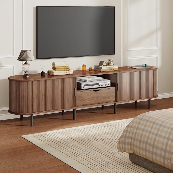 86.6" Mid-Century TV Stand - Image 7