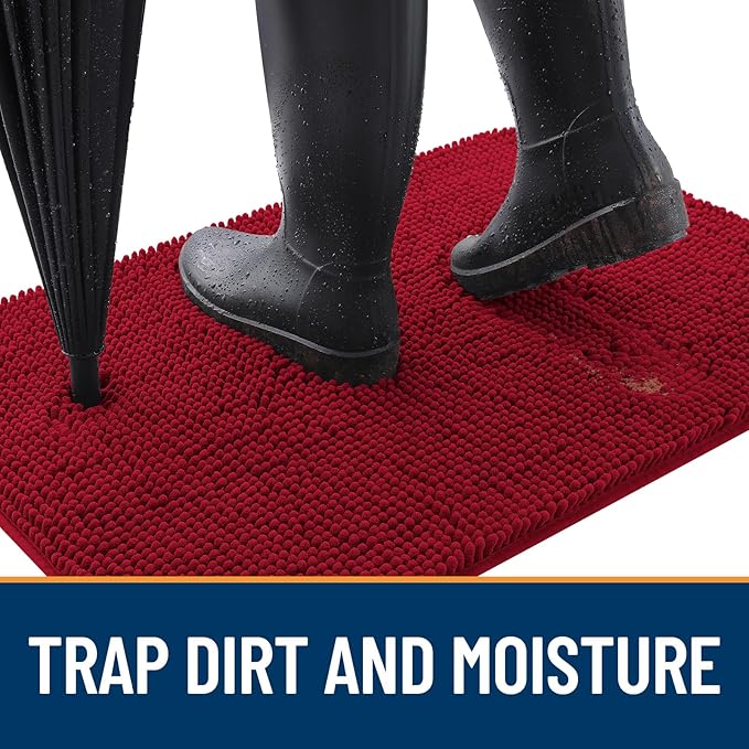 OLANLY Dog Door Mat for Muddy Paws 59x24, Absorbs Moisture and Dirt, Absorbent - Image 2