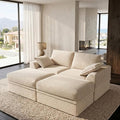 Upgrade Boneless Couch with Storage, Extra Deep&High Seat Modular Sectional by Unknown