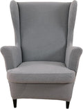 HAOYONG Jacquard Wingback Chair Cover Thickening Armchair Covers 2 Pieces by HAOYONG