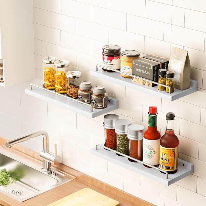 RYOFOBETTO Floating Shelves for Wall Decor, Living Room, Picture Frames - Image 6