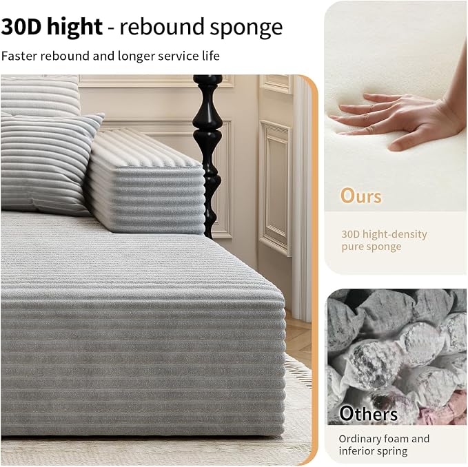 107.5" Cloud Modular Sectional Couch - Image 4