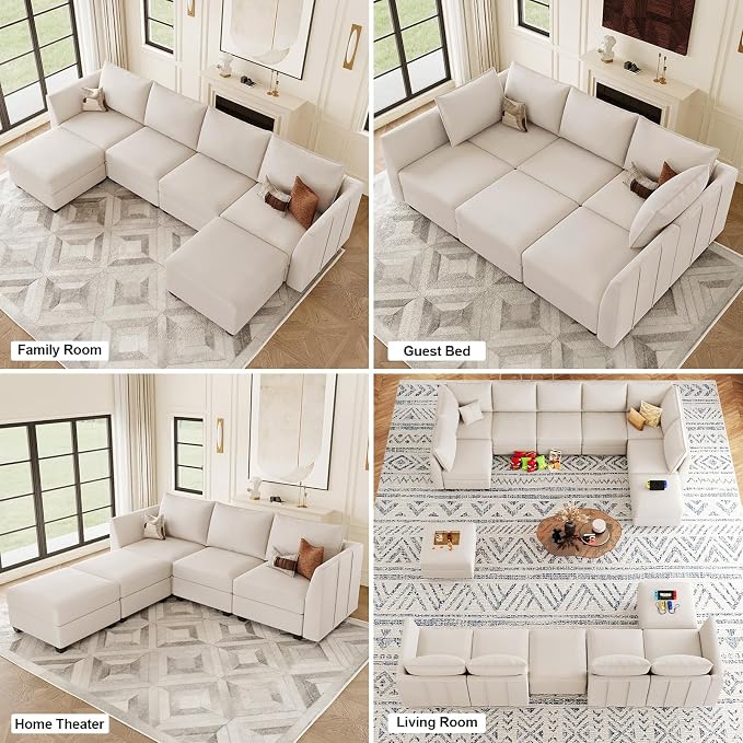 Belffin Convertible Sectional Sofa - Image 8