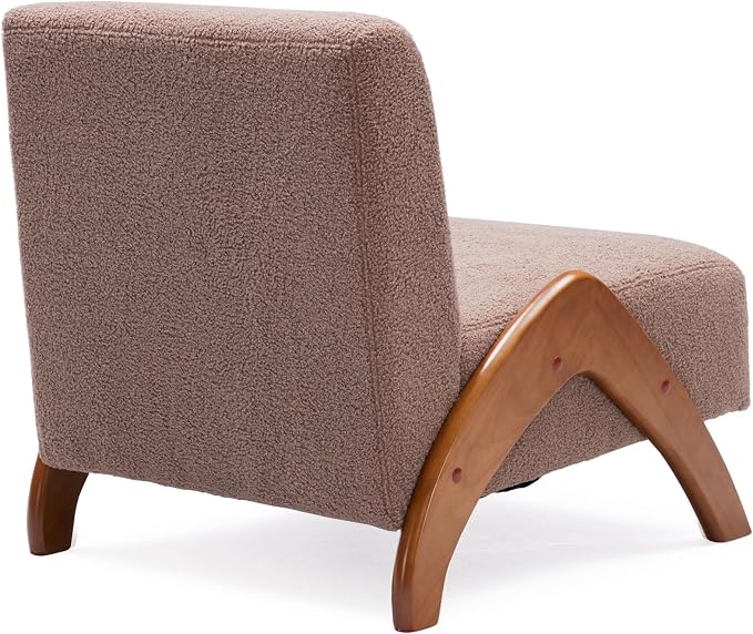 Oversized Accent Chair, upholstered armless mid Century Modern Living Room Chair - Image 9
