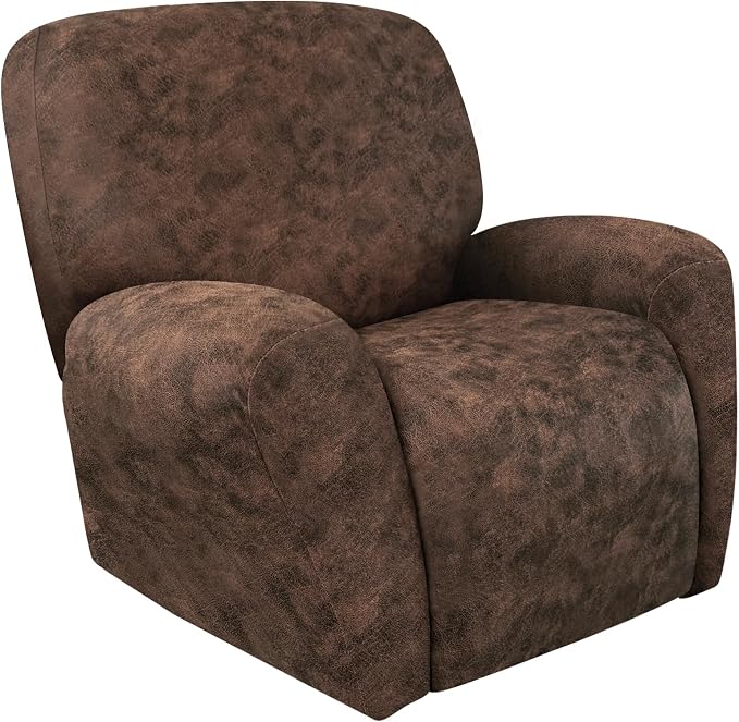 ANARACHON Leather Look Recliner Chair Covers Stay in Place 4-Piece Recliner by ANARACHON