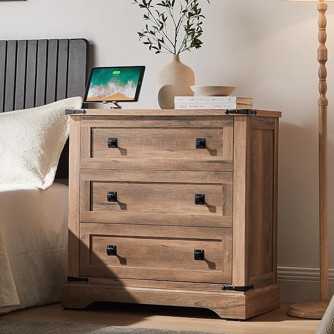 T4TREAM 32" Farmhouse Nightstand - Image 2