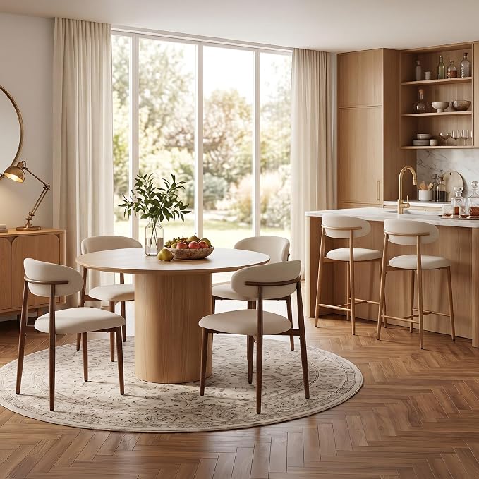 UVV Dining Chairs Set of 4, Metal Kitchen Chairs - Image 6