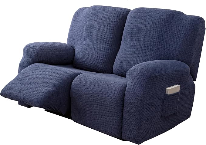 Genina Recliner Loveseat Covers, Stretch Reclining Sofa Covers, 2 Seater Couch - Image 8