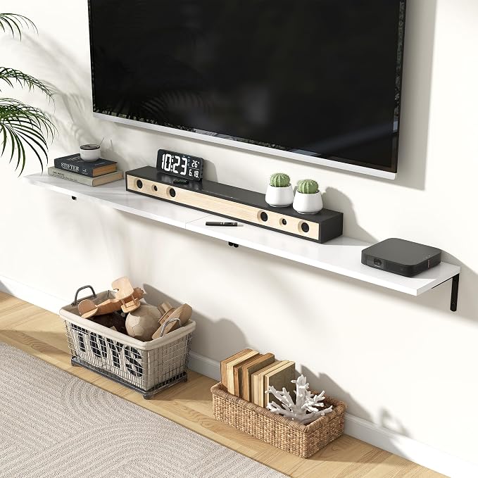 Fun Memories Deep Floating Shelves, 36W x 8D Floating Shelves Set of 2 - Image 2