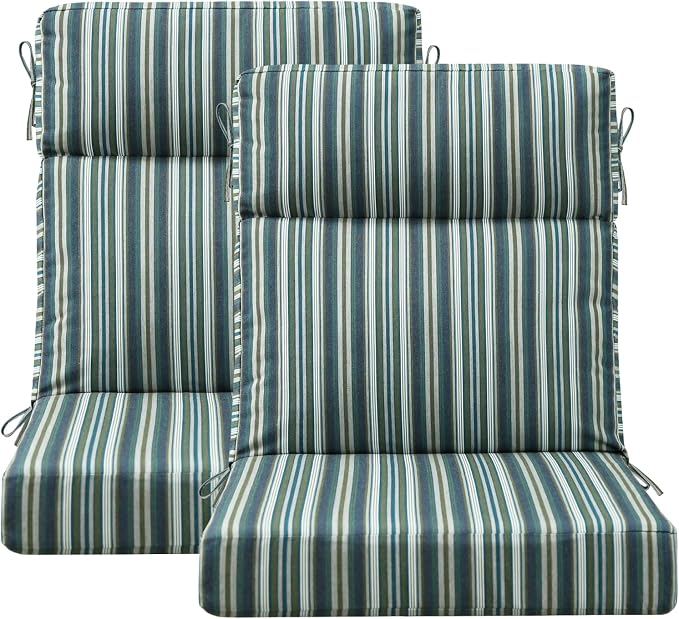 Unimatta Sunbrella Outdoor High Back Chair Cushion Seat Pads, 44 x 21 Inch by Unimatta