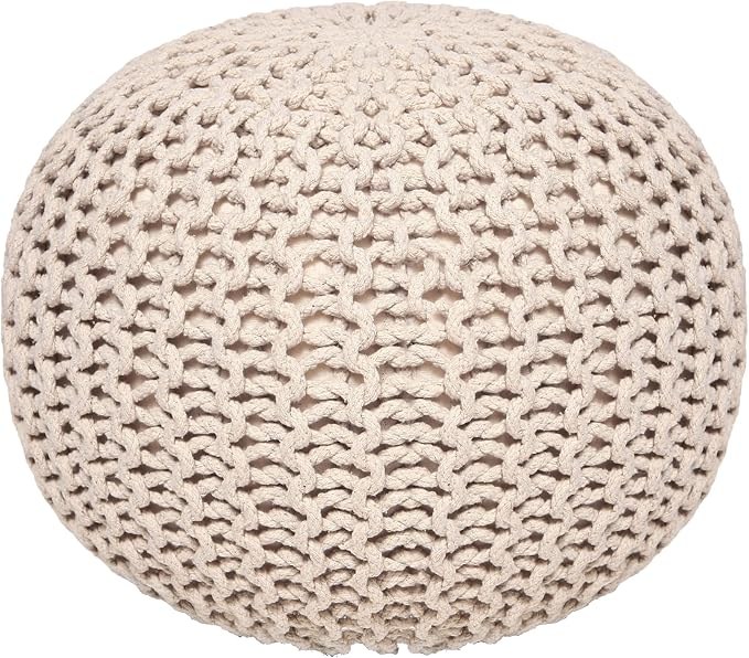 REDEARTH · Round Pouf Ottoman - Image 4