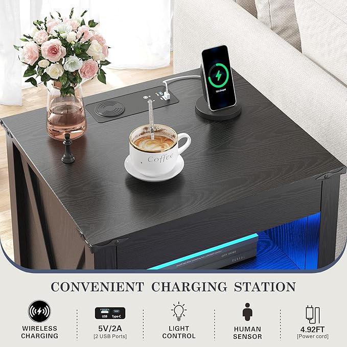 HWB LED Nightstand Set of 2 - Image 4