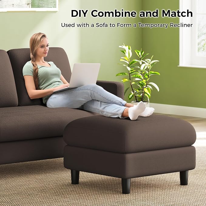 Welzona 83" Couches for Living Room, Teddy Sofa Couch - Image 9