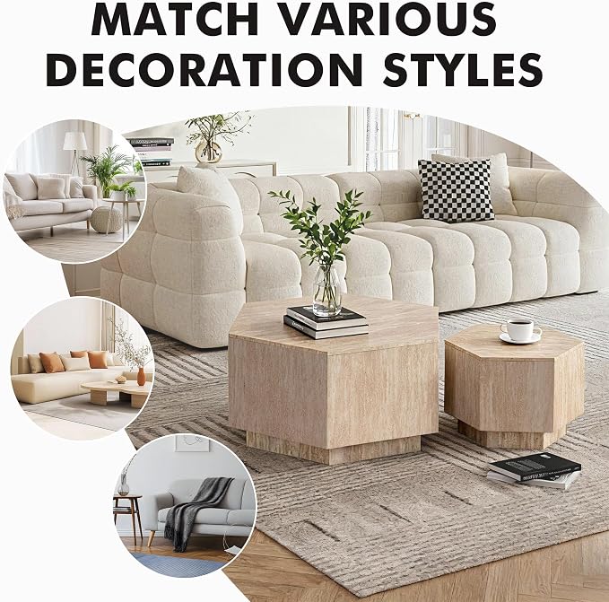 Hexagonal Nesting Coffee Tables - Image 7
