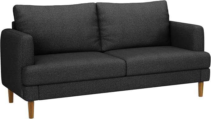 70" Modern Loveseat Sofa with USB Type-C Ports, Linen Fabric 2-Seater Deep Seat - Image 8