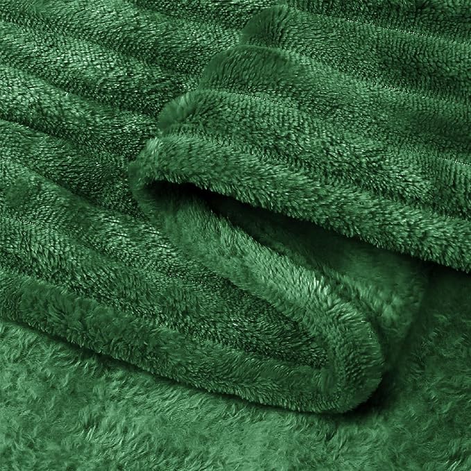 BEDELITE Fleece Blanket Twin Size – 3D Ribbed Jacquard Soft and Warm Decorative - Image 6