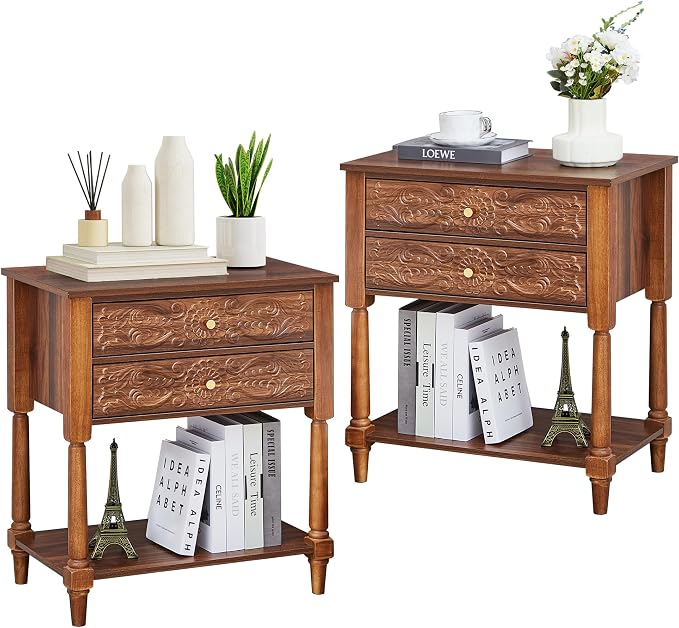 Nightstand, Farmhouse Bedside Table - Image 8