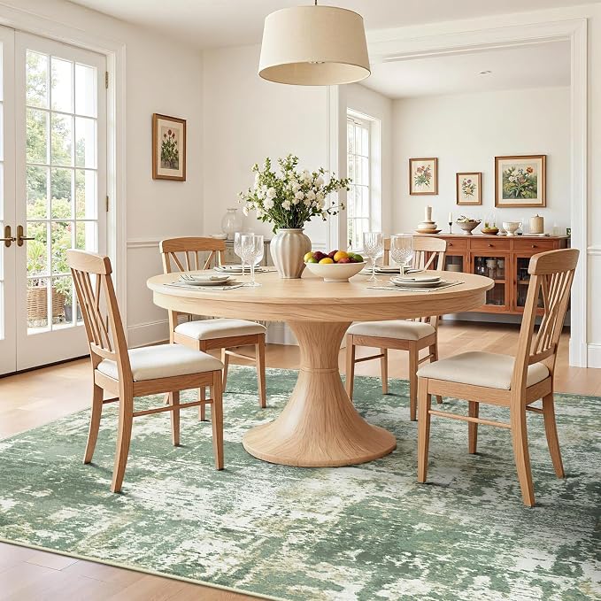 Washable Area Rugs 6'x9' Non-Slip Modern Abstract Soft - Image 4