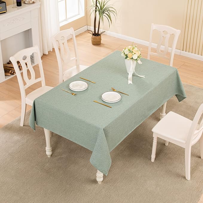 BALCONY & FALCON Rectangle Tablecloth Washable Wrinkle Resistant and Water - Image 5