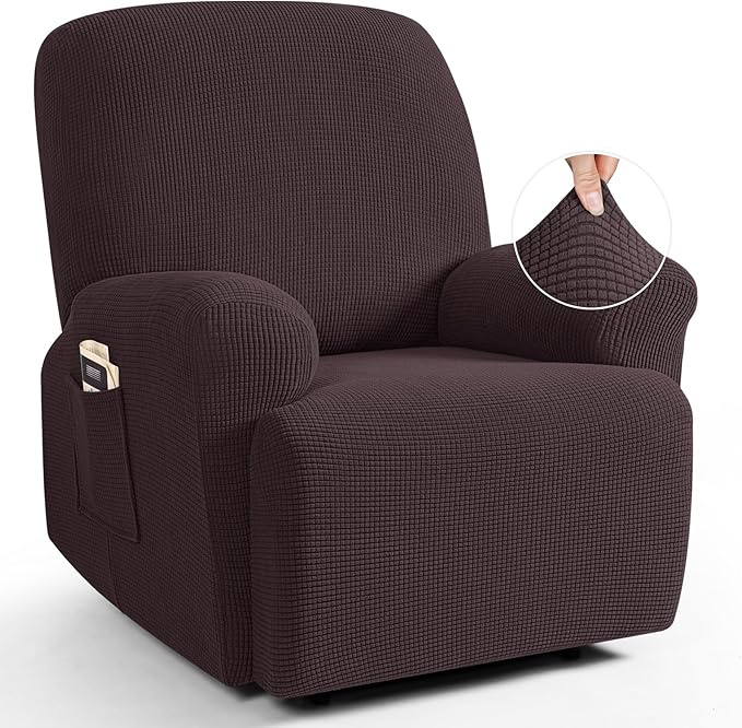 TAOCOCO Recliner Cover 4-Pieces, Recliner Stretch Sofa Slipcover, Recliner by TAOCOCO