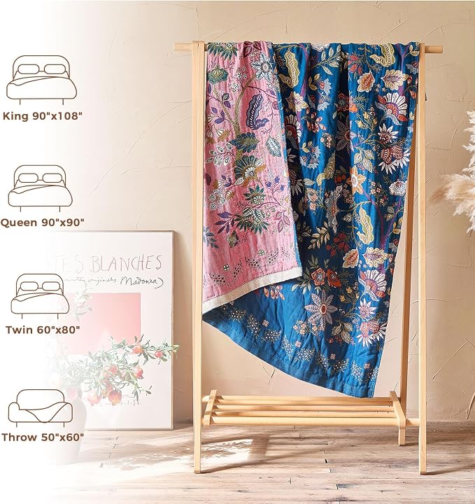 LUTBM Boho Throw Blanket for Bed Cotton Summer Blankets Bedroom Living Room - Image 6