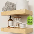 BAOBAB WORKSHOP Solid Wood Floating Shelves by BAOBABWORKSHOP
