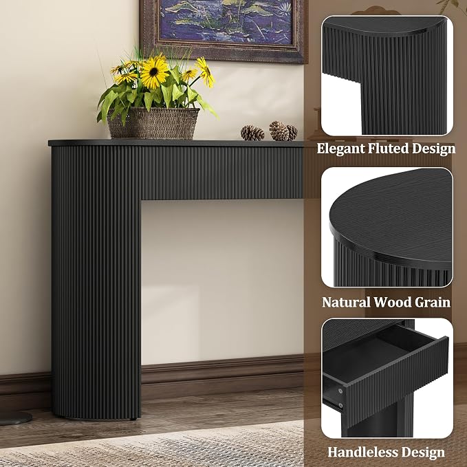 54" Console Table for Entryway, Modern Sofa Table Behind Couch - Image 5