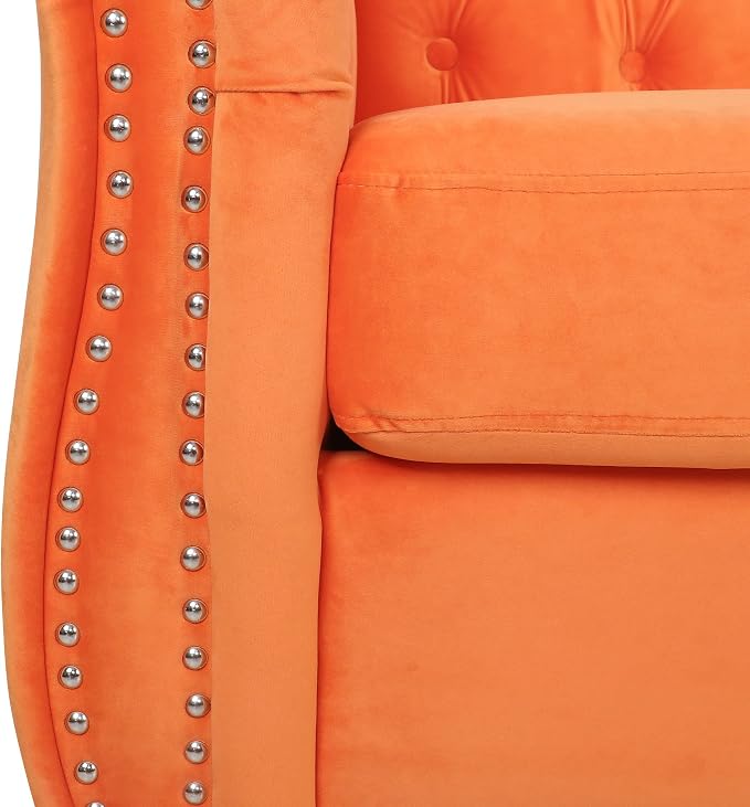 AVZEAR 3 seat Sofa, Velvet Sofa Living Room Large Sofa Modern Chesterfield - Image 6