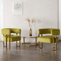 Modern Barrel Accent Chairs Set of 2, Living Room Side Chairs by DMFurniture