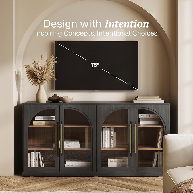 BELLEZE 65" Arched Sideboard - Image 3