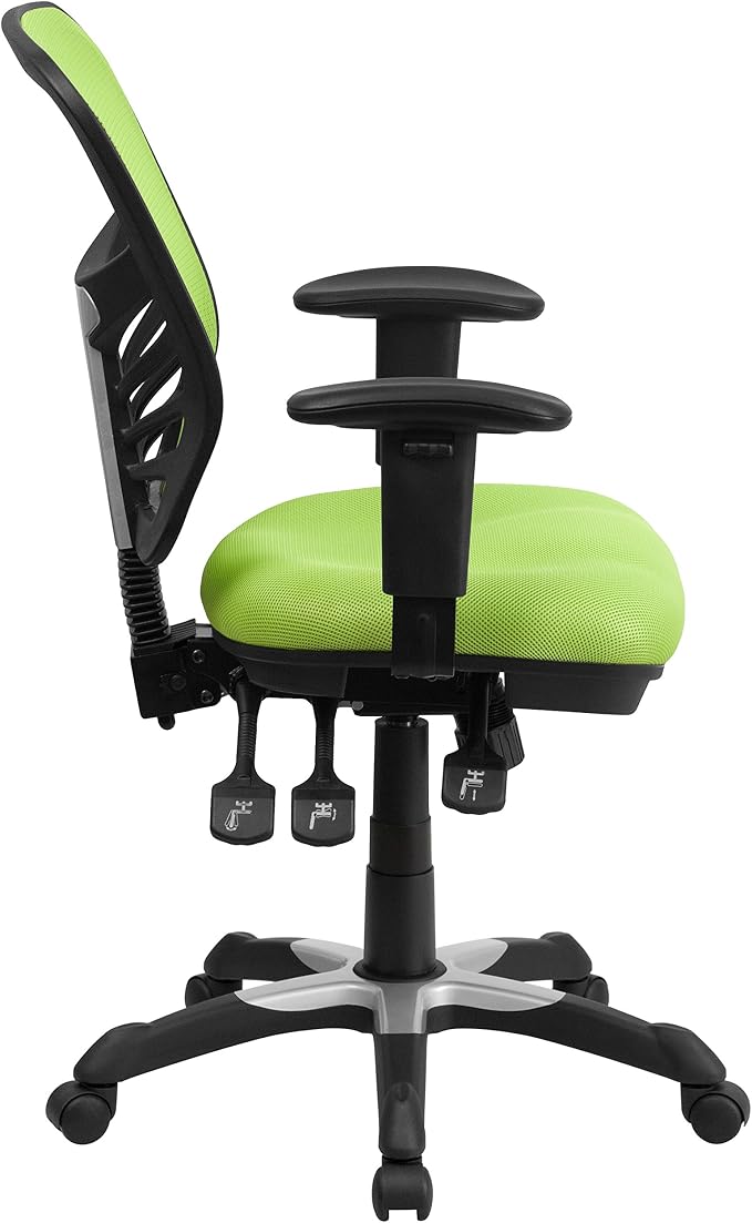 Flash Furniture Nicholas Mid-Back Swivel Office and Gaming Chair, Ergonomic - Image 6