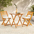 Idzo Heavy Duty 400lbs Capacity Patio Bistro Set 3 Piece Outdoor, Folding by Idzo