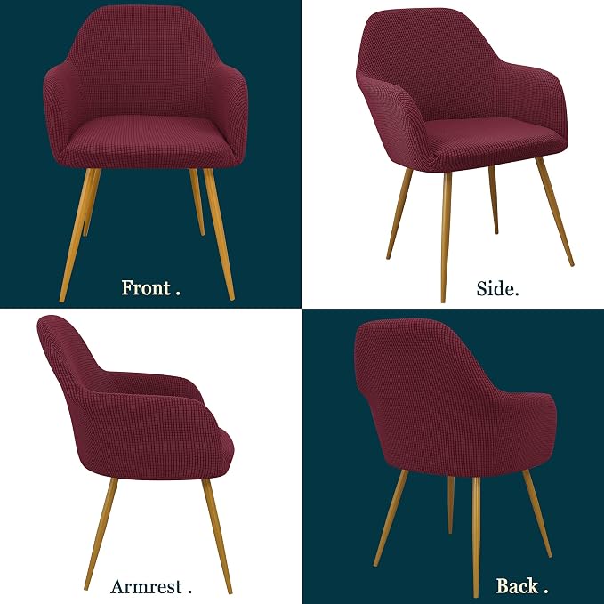 Yonus Dining Room Chair Slipcovers Parsons Chair Covers Sets Armchair Covers - Image 8