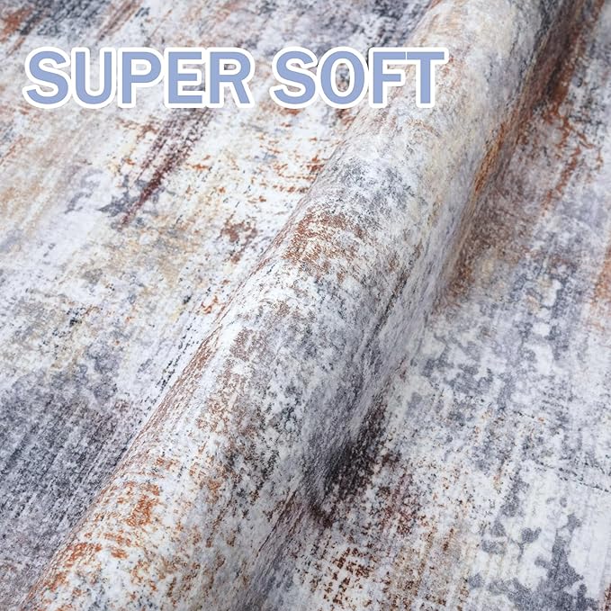 IOHOUZE Abstract Runner Rug 2x10 Ft Washable Runners - Image 6