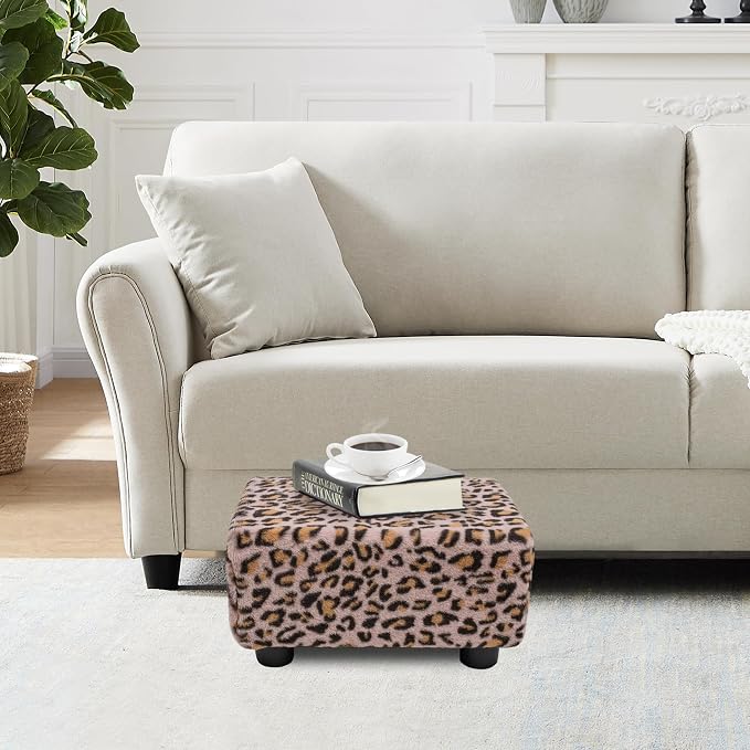 CAROLMADE Small Foot Stool Ottoman Footstool - Image 2