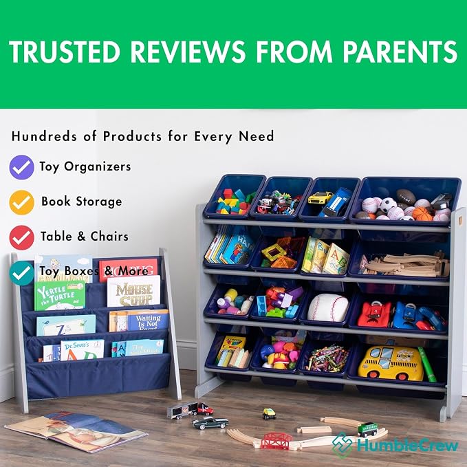 Humble Crew Kids Bookshelf, 4-Tier Front-Facing Book Display Organizer - Image 7