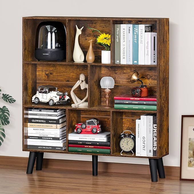 LEYAOYAO 8 Cube Bookshelf, 3 Tier Bookcase by LEYAOYAO-Findtheshiningpointofyourideallife%EF%BC%81