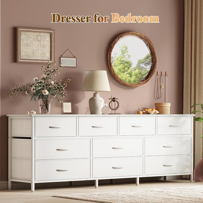 Huuger 63 Inch Dresser for Bedroom, Long Dresser - Image 7
