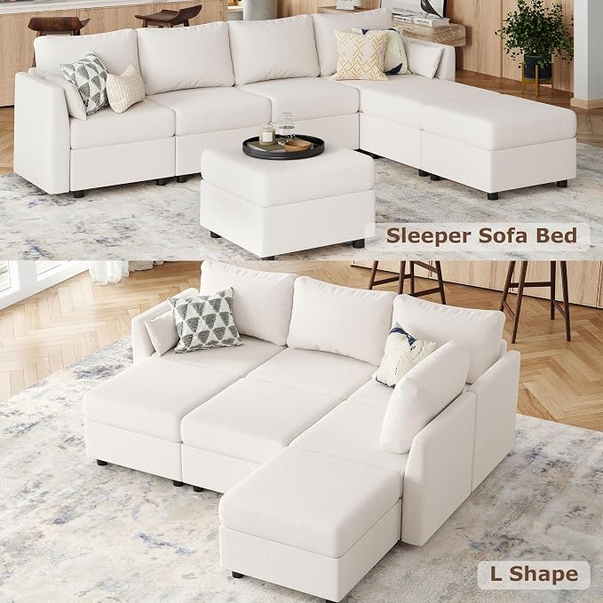 Huatean Home Modular Sectional Sofa, 7 Seat Modular Couch - Image 5