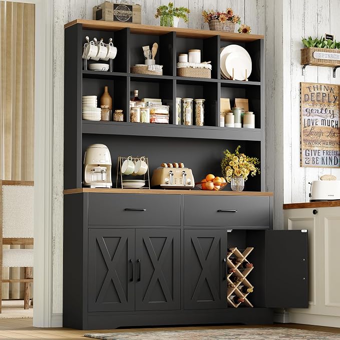 TEENFON 69" Tall Bookshelf and Bookcase, 5 Tier Floor Standing Bookshelves - Image 4