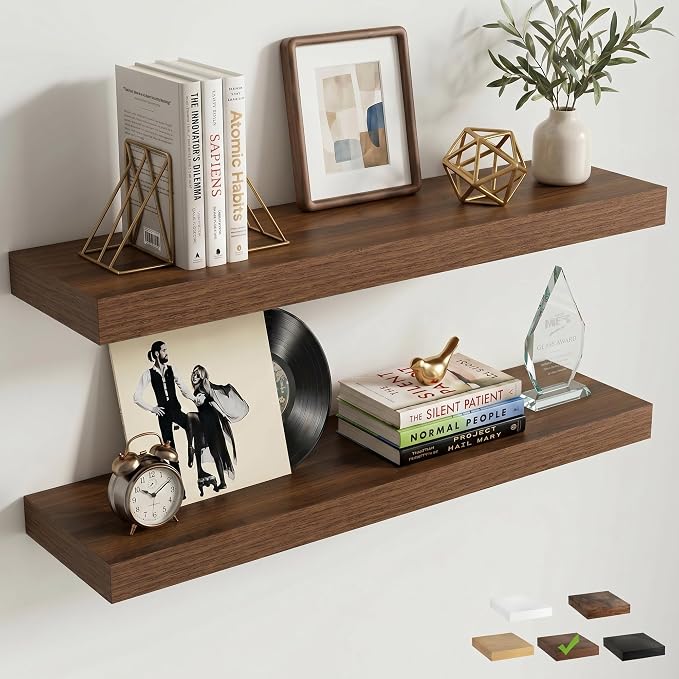 FLYJOE Floating Shelves for Wall, 32 Inch Floating Shelves Set of 2, Kitchen by FLYJOE