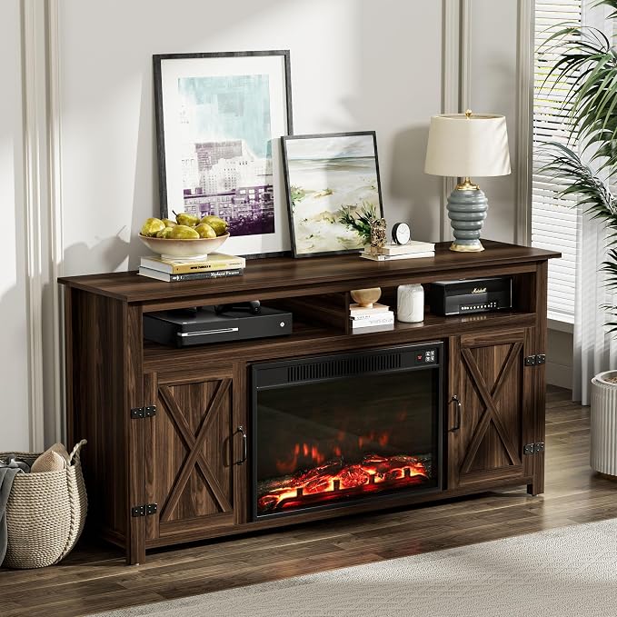 YESHOMY Fireplace TV Stand for Television up to 65+ Inch - Image 2