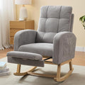 NIOIIKIT Nursery Rocking Chair, Corduroy Upholstered Rocking Chair by NIOIIKITFURNITURE